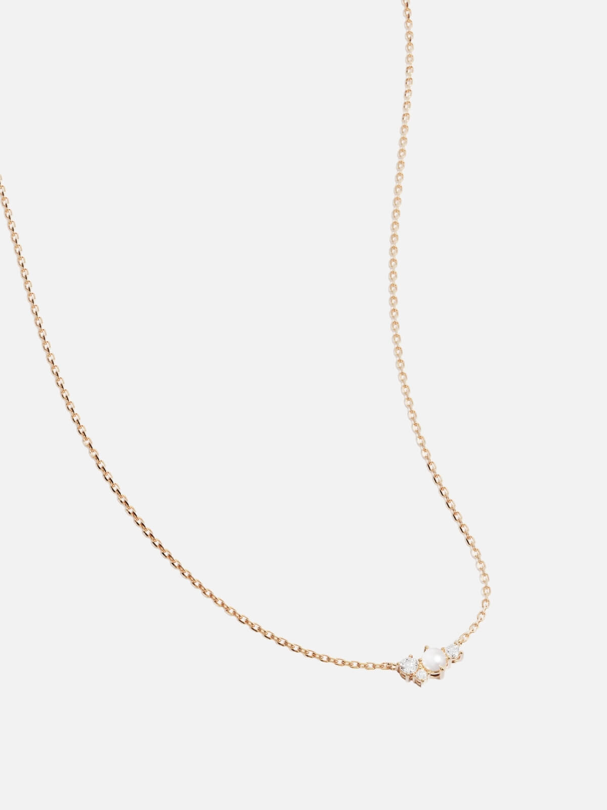 Love in Stillness Pearl Necklace - 18K Gold