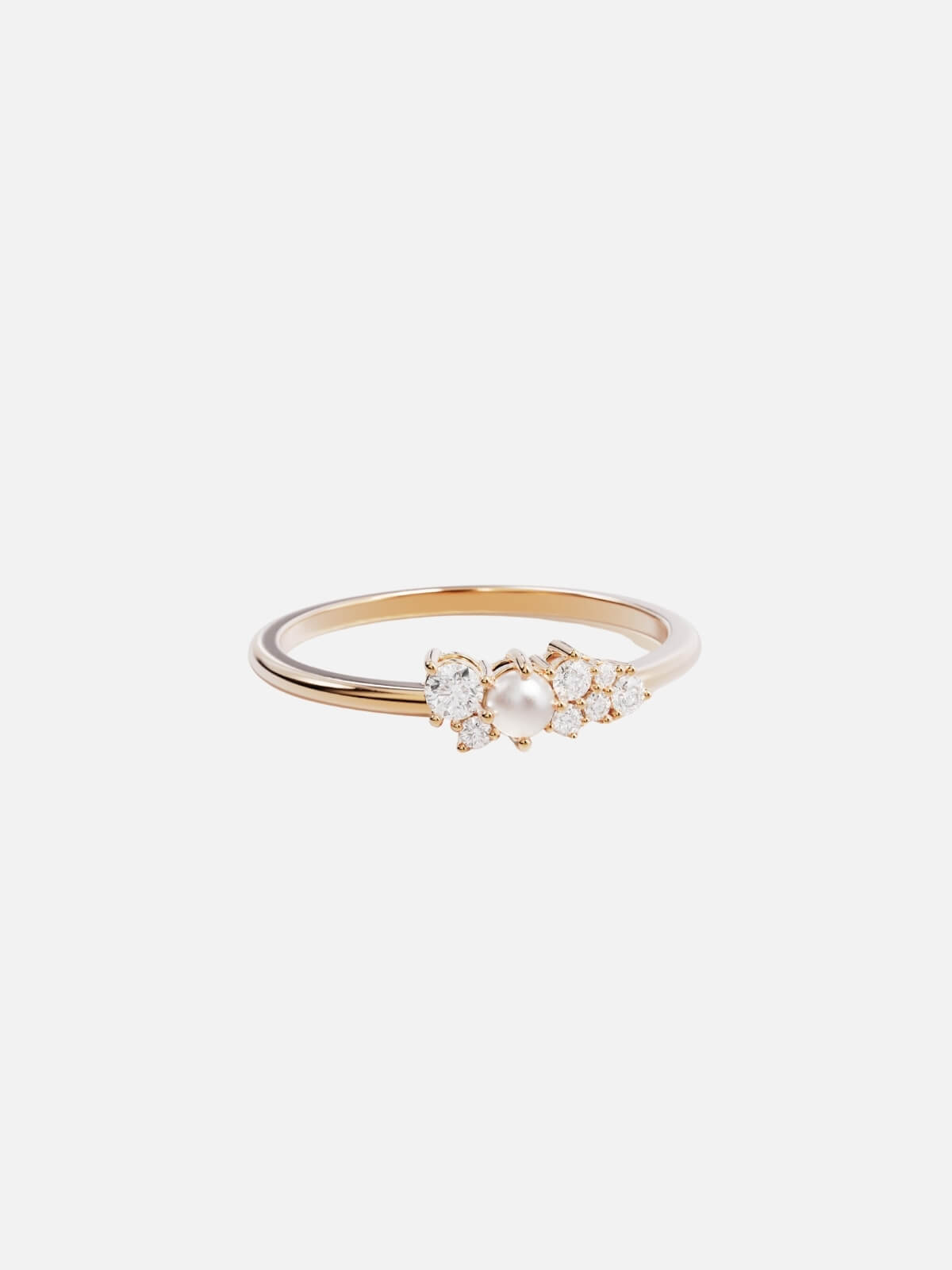 Love in Stillness Pearl Ring - 18K Gold