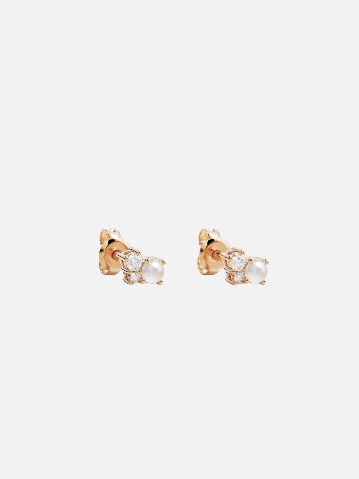 Love in Stillness Pearl Studs - 18K Gold