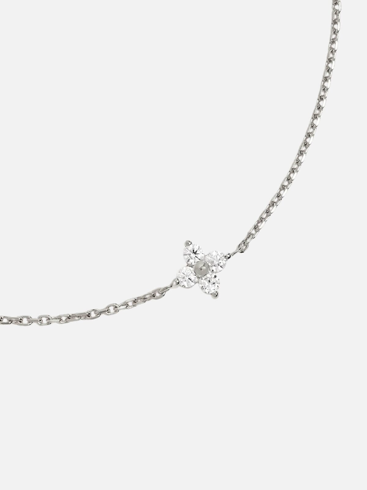 By Charlotte | Sterling Silver Crystal Bloom Bracelet | Perlu 