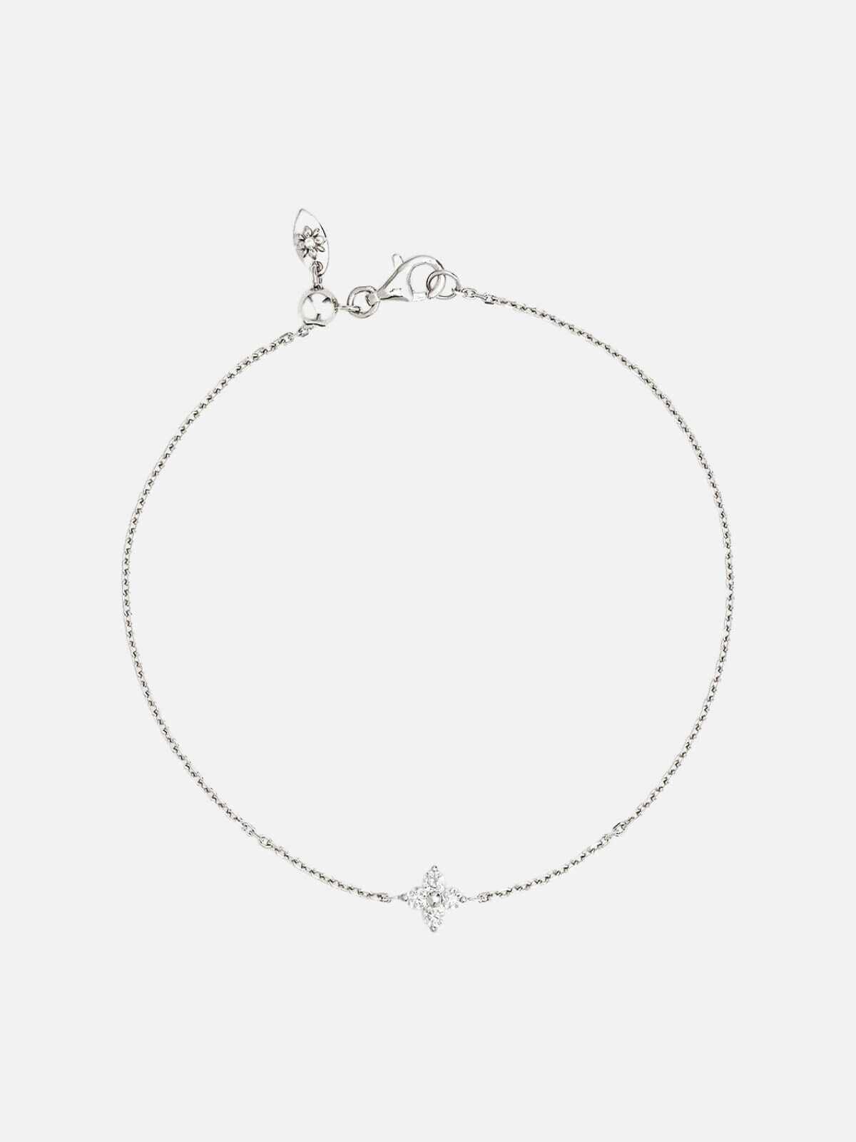 By Charlotte | Sterling Silver Crystal Bloom Bracelet | Perlu 