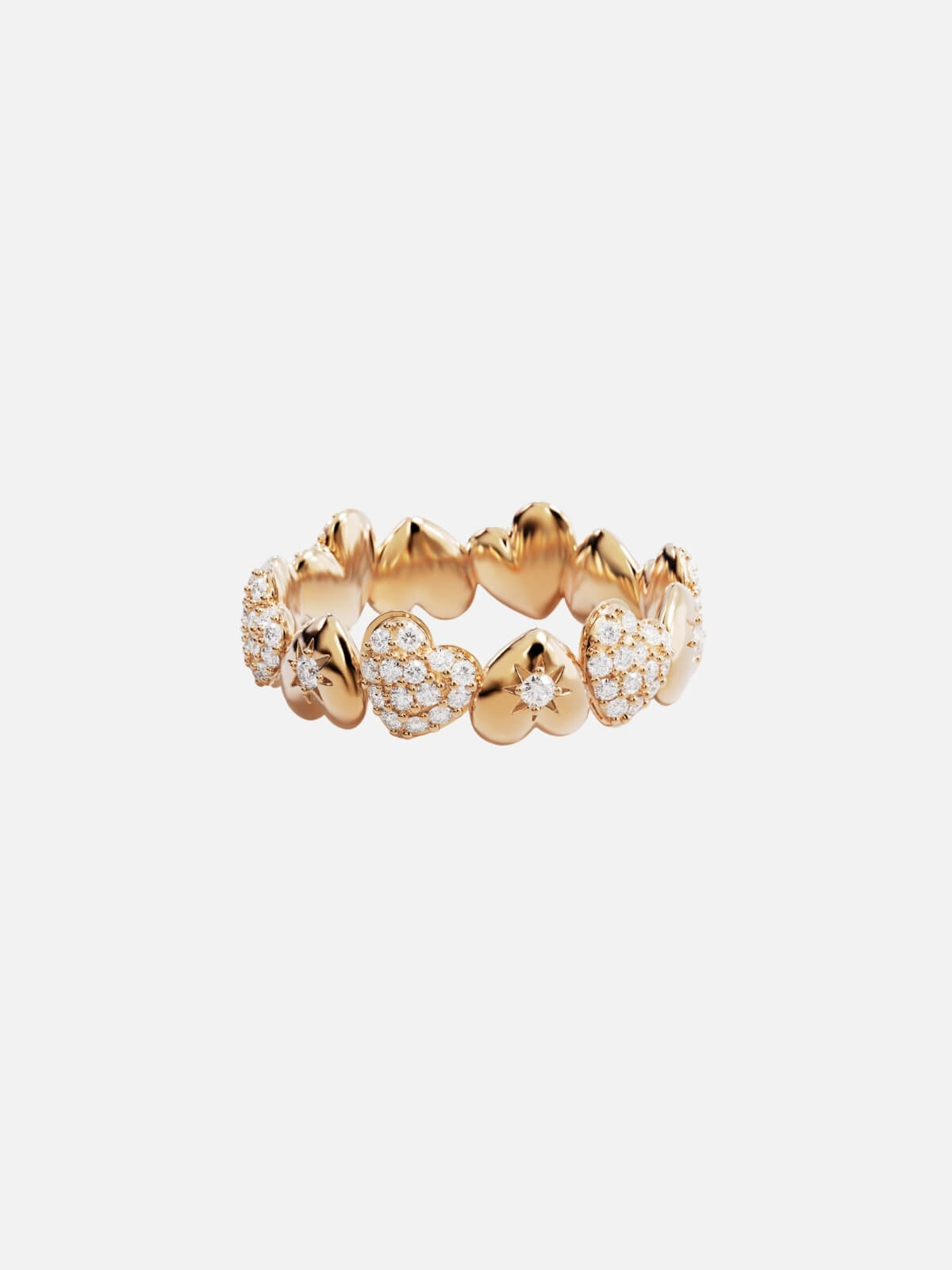 You Have My Heart Band Ring - 18K Gold
