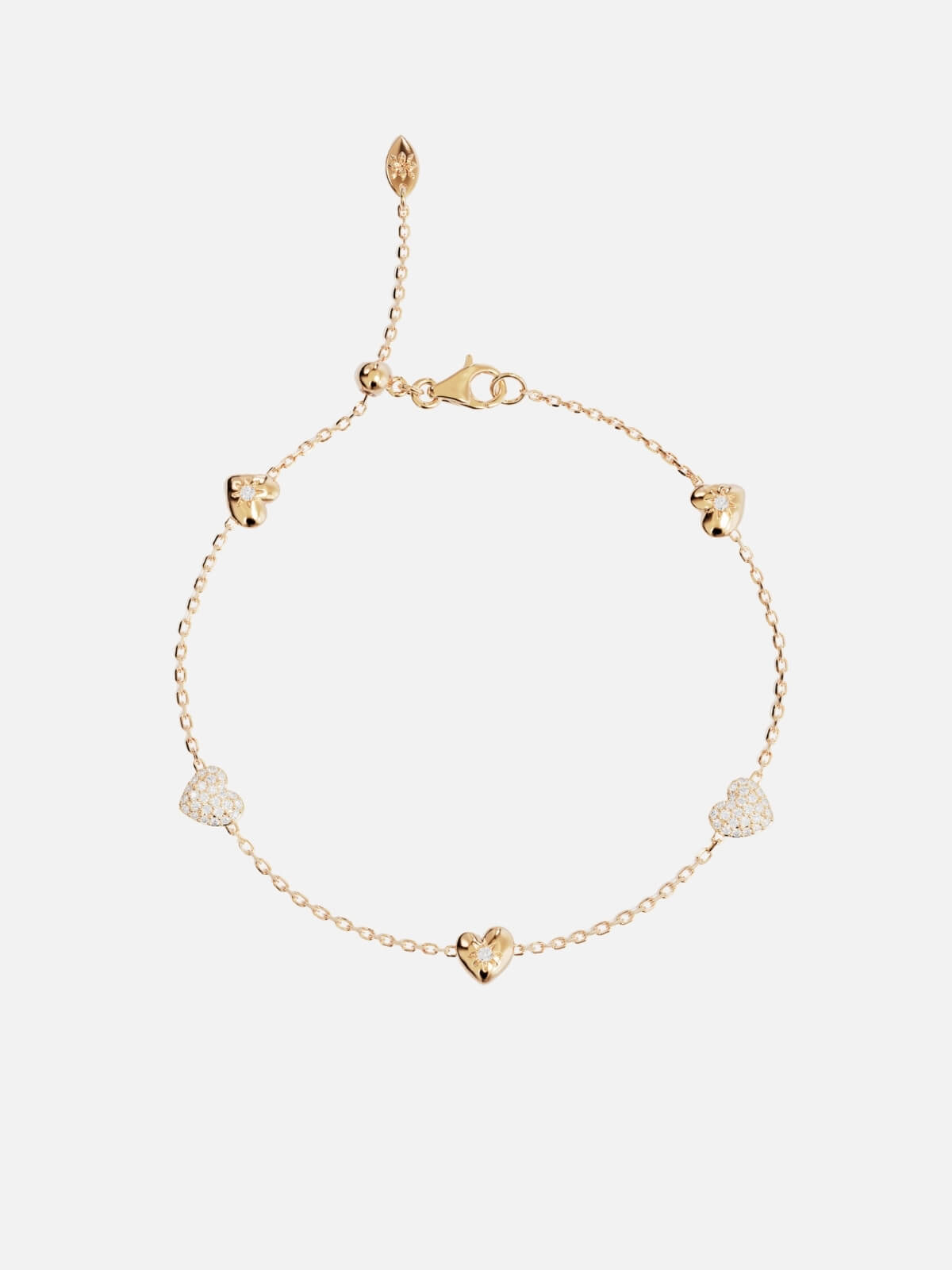 You Have My Heart Charm Bracelet - 18K Gold