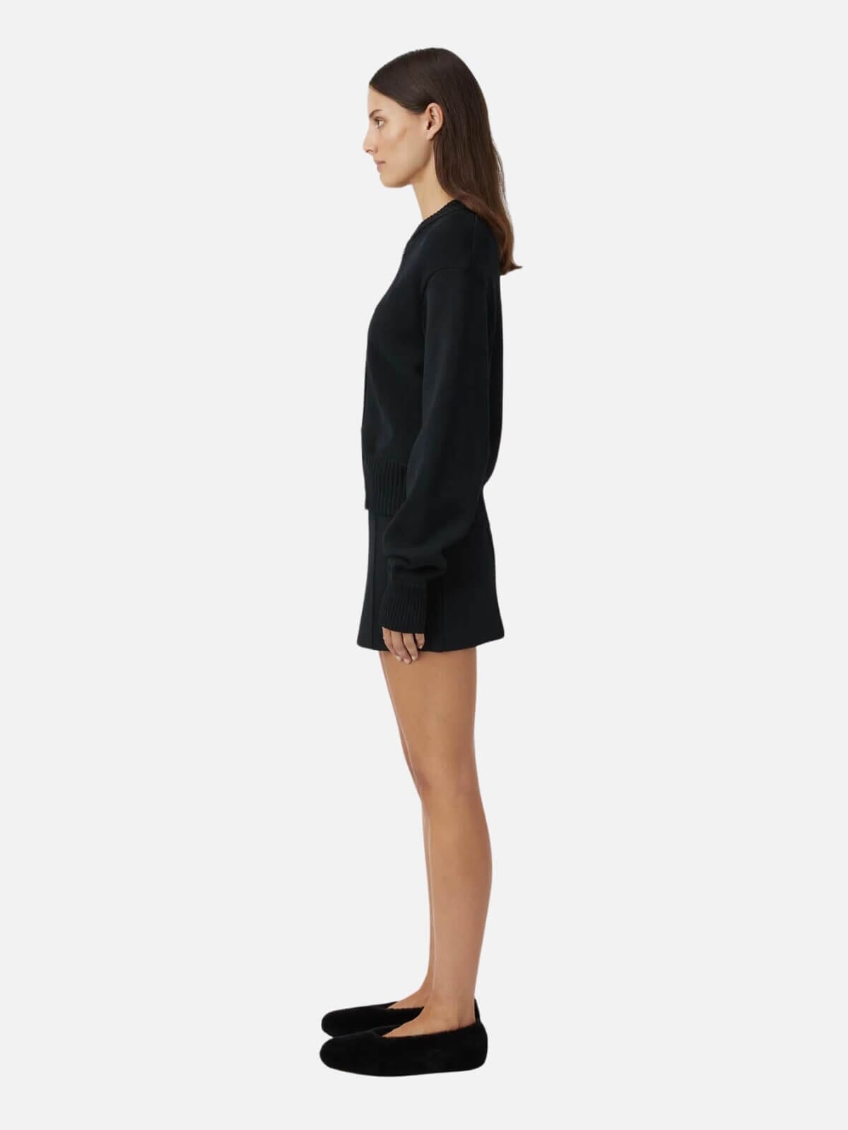 Camilla and Marc | Amedeo Knit Jacket - Black | Perlu