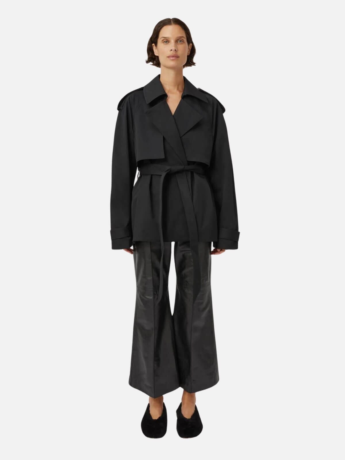 Camilla and Marc | Burdock Trench Jacket - Black | Perlu