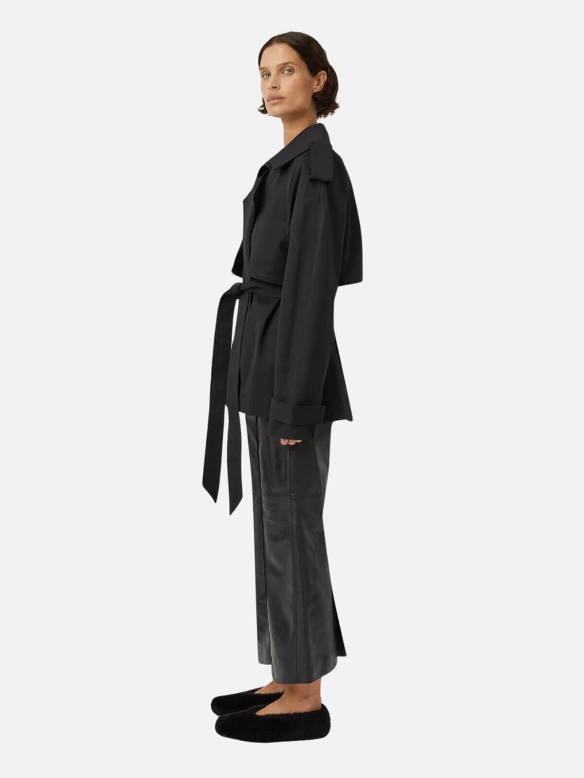 Camilla and Marc | Burdock Trench Jacket - Black | Perlu