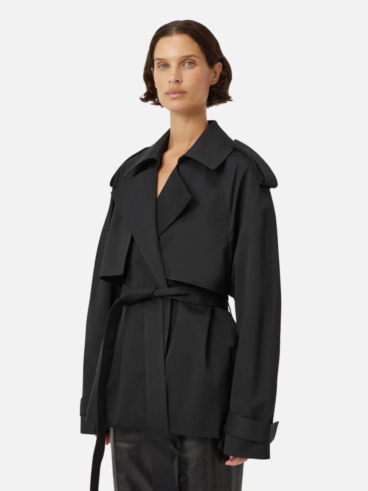 Camilla and Marc | Burdock Trench Jacket - Black | Perlu