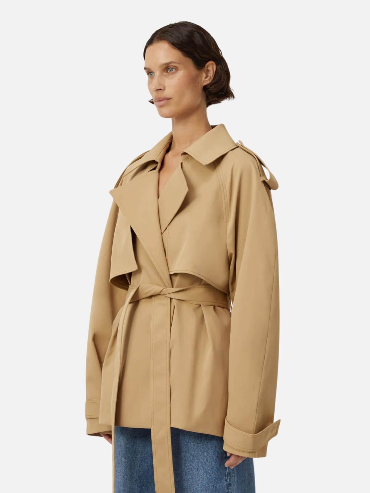 Camilla and Marc | Burdock Trench Jacket - Latte | Perlu