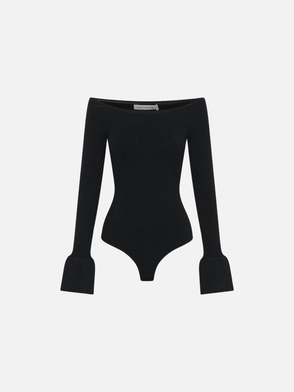 Camilla and Marc | Hortensia Bodysuit - Black | Perlu