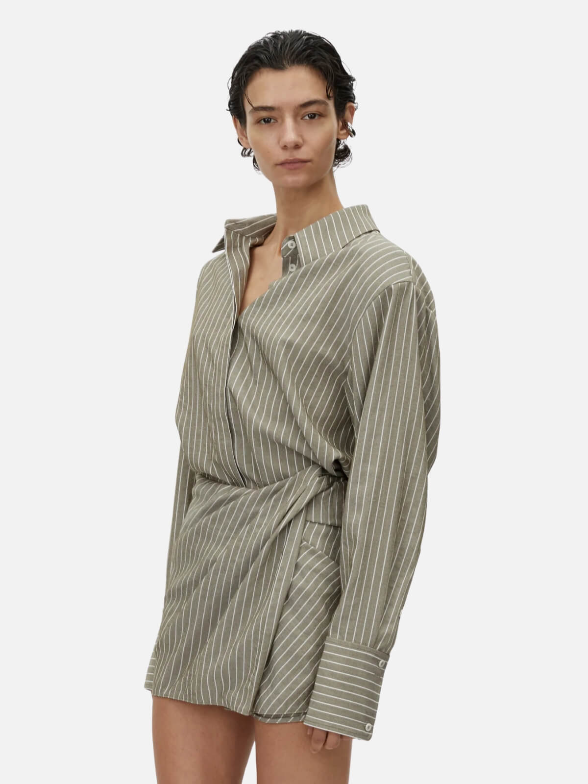 Illias Shirt - Ash Stripe