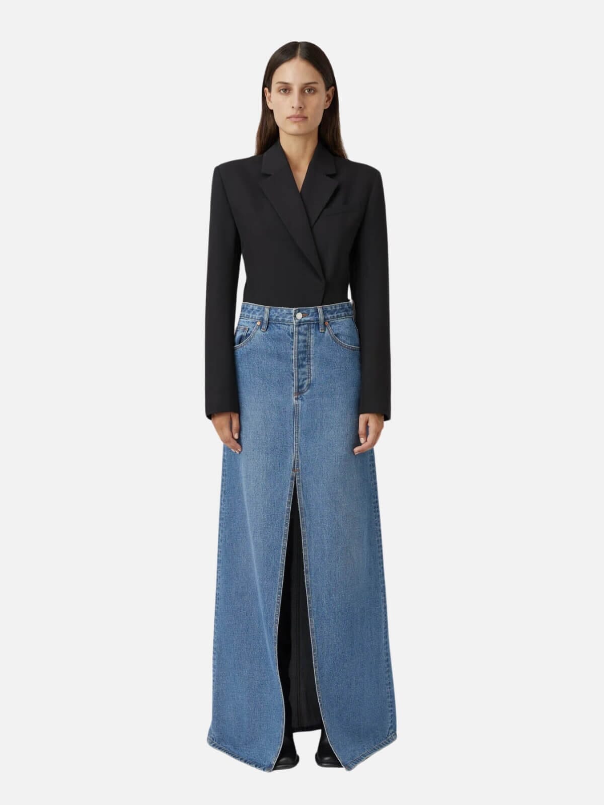 Camilla and Marc | Kennedy Denim Maxi Skirt - Classic Blue | Perlu