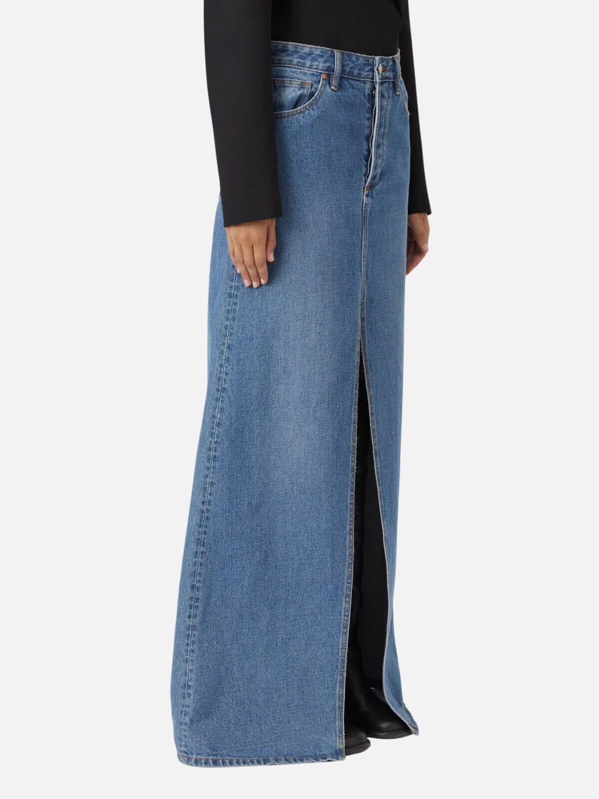 Camilla and Marc | Kennedy Denim Maxi Skirt - Classic Blue | Perlu