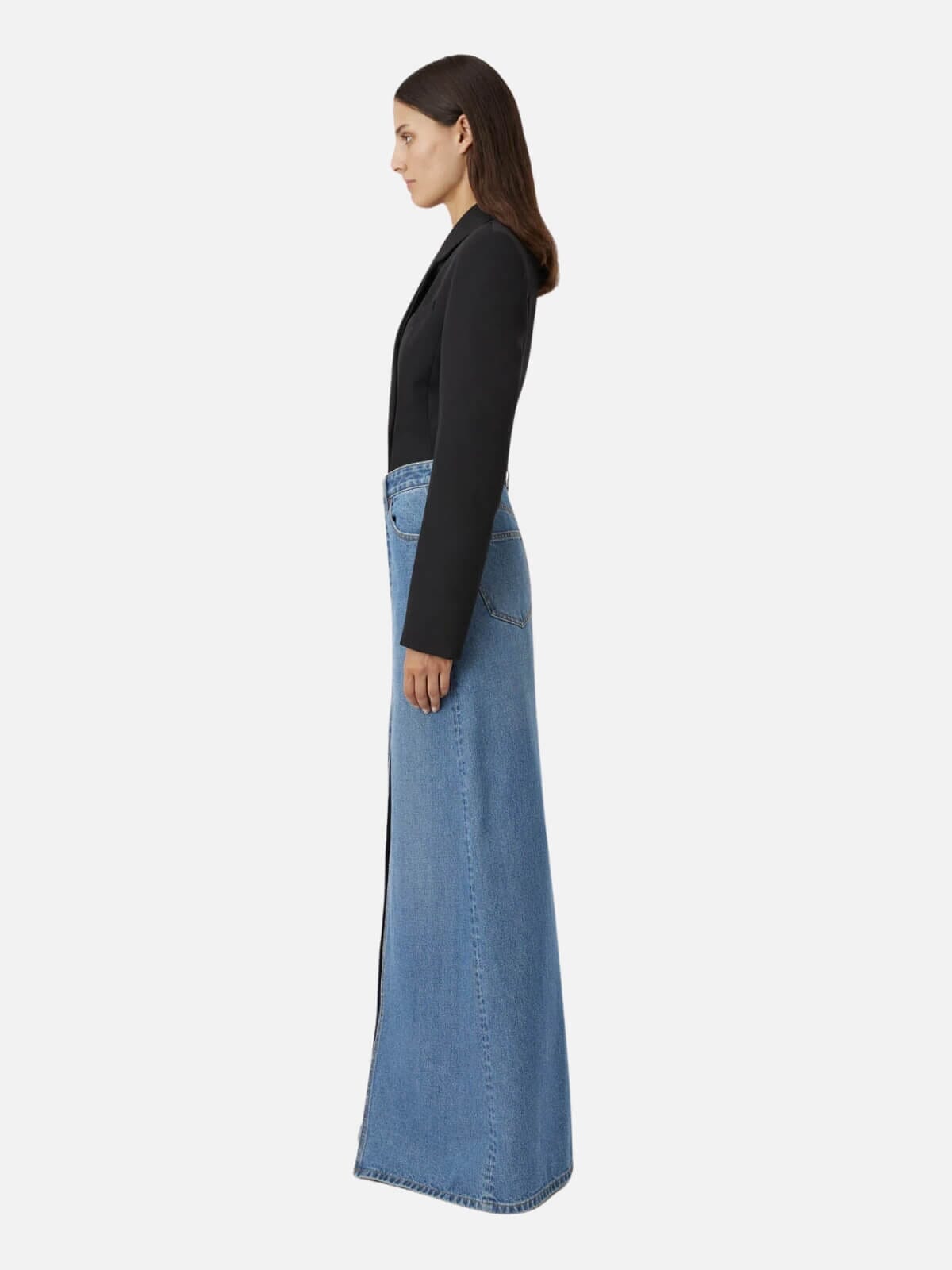 Camilla and Marc | Kennedy Denim Maxi Skirt - Classic Blue | Perlu