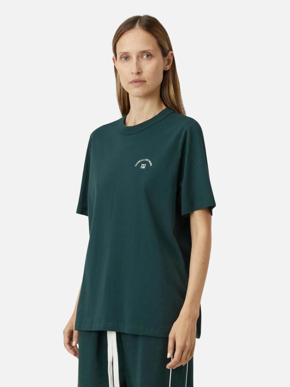 Camilla and Marc | Lander Tee - Forest Green | Perlu