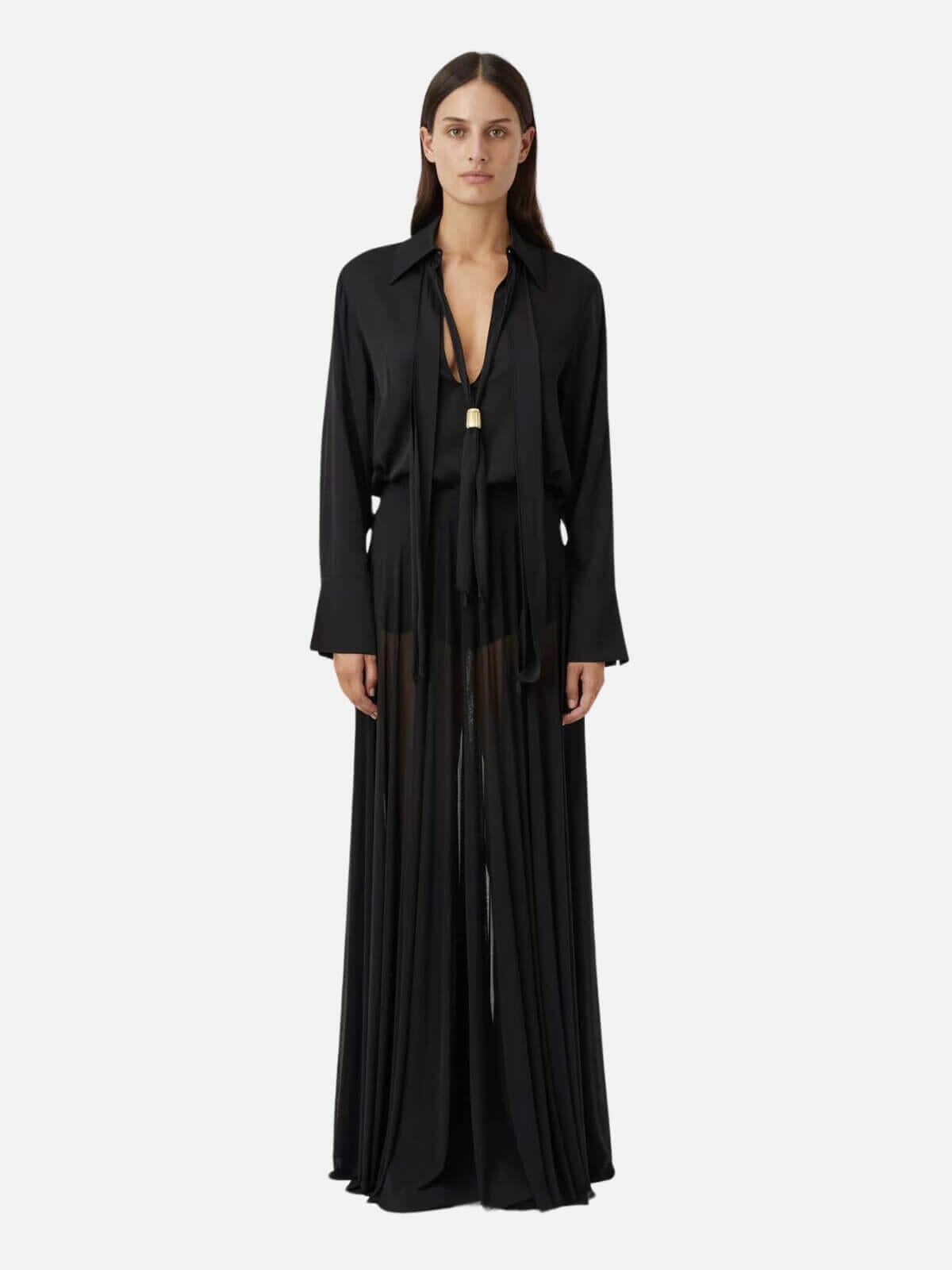 Camilla and Marc | Loom Maxi Skirt - Black | Perlu