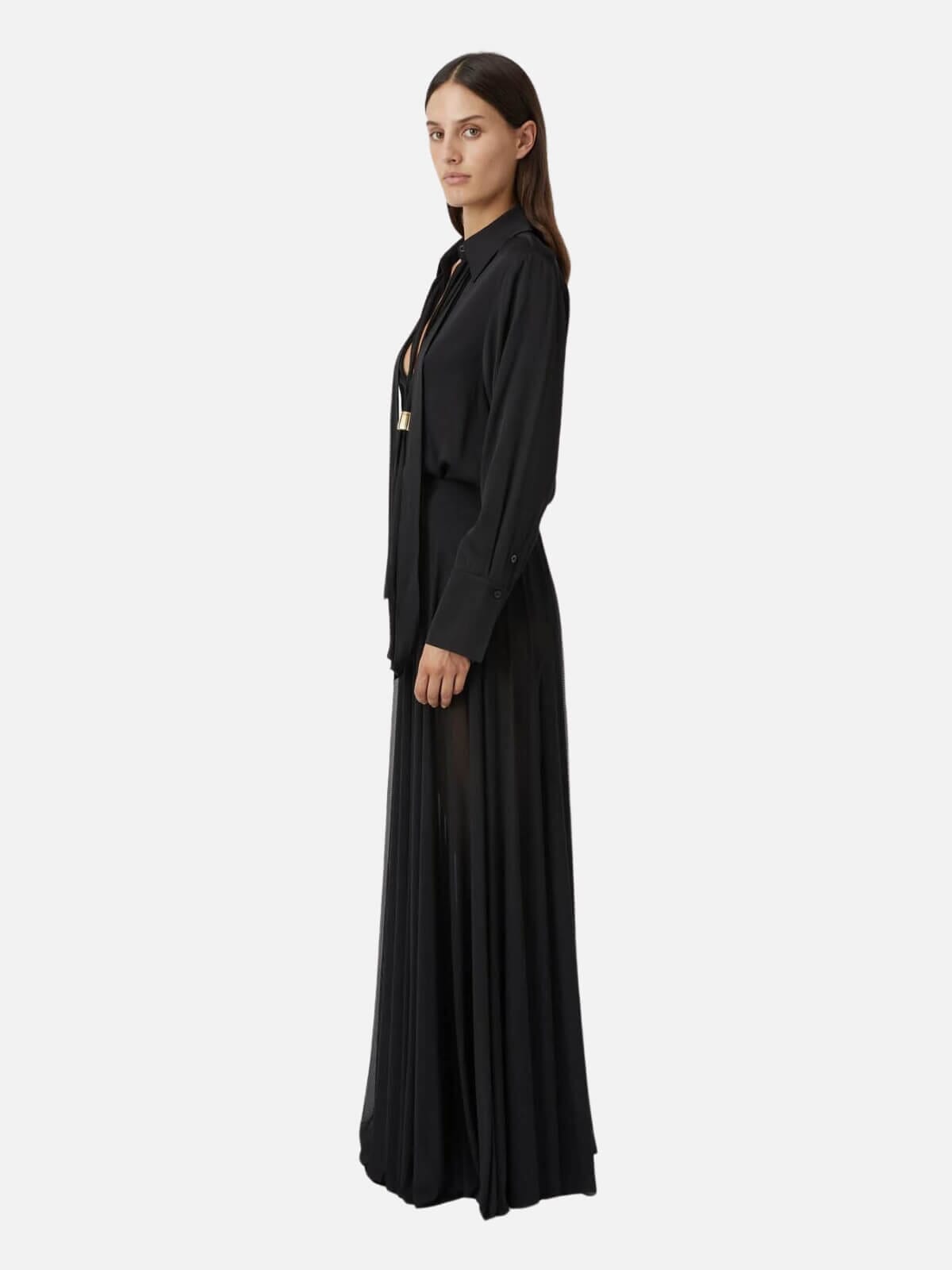 Camilla and Marc | Loom Maxi Skirt - Black | Perlu