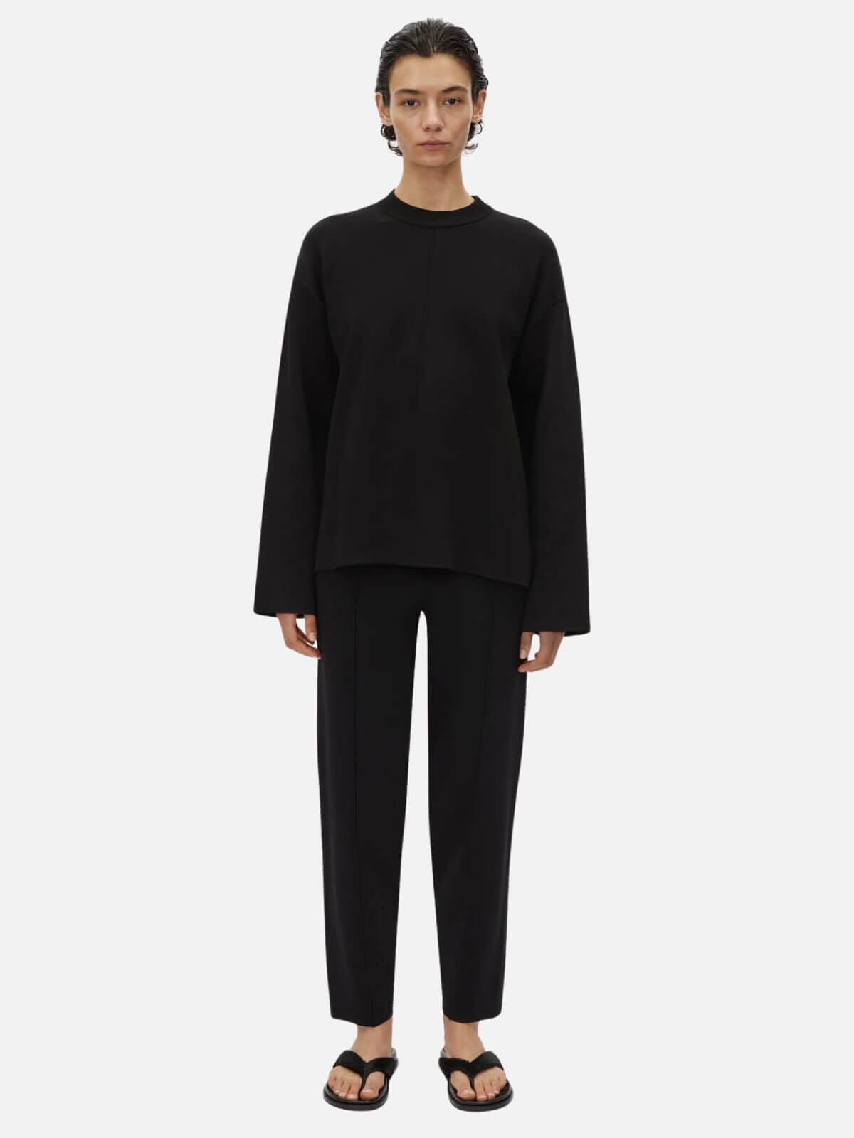 Lyndon Knit Sweater - Black Jumpers & Knitwear Camilla and Marc 