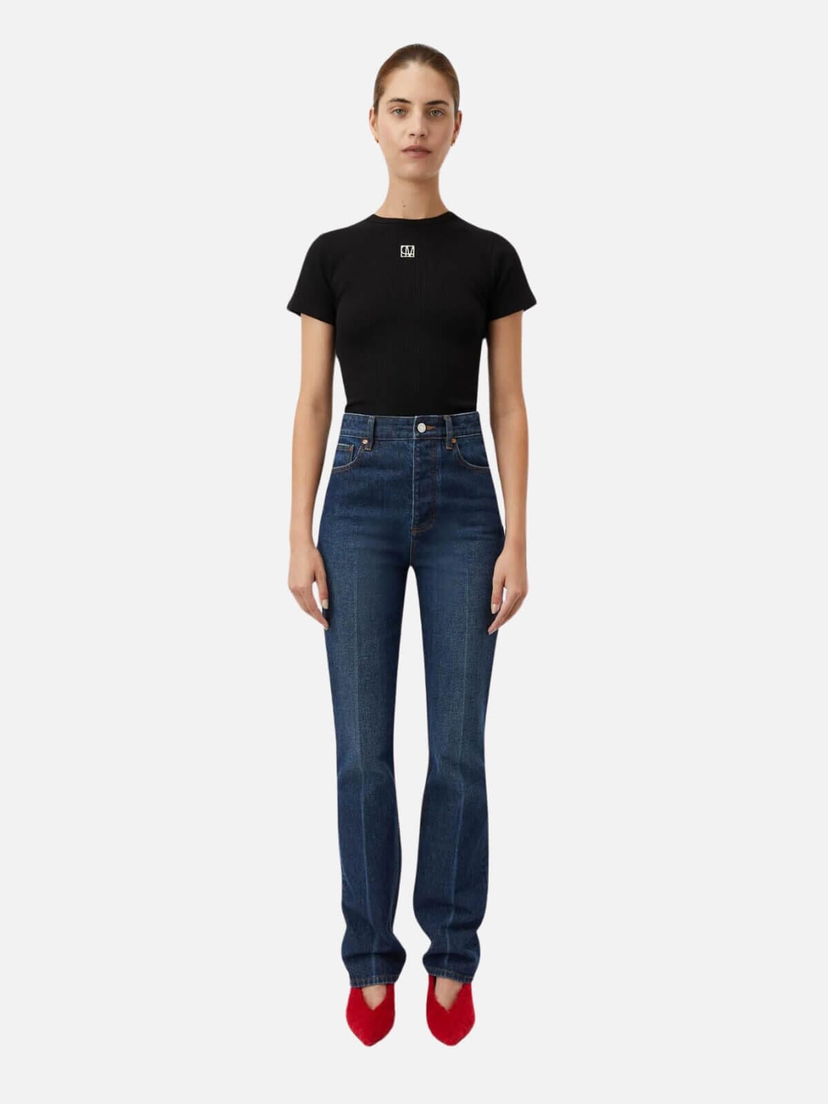 Camilla and Marc | Nora Fitted Tee - Black | Perlu