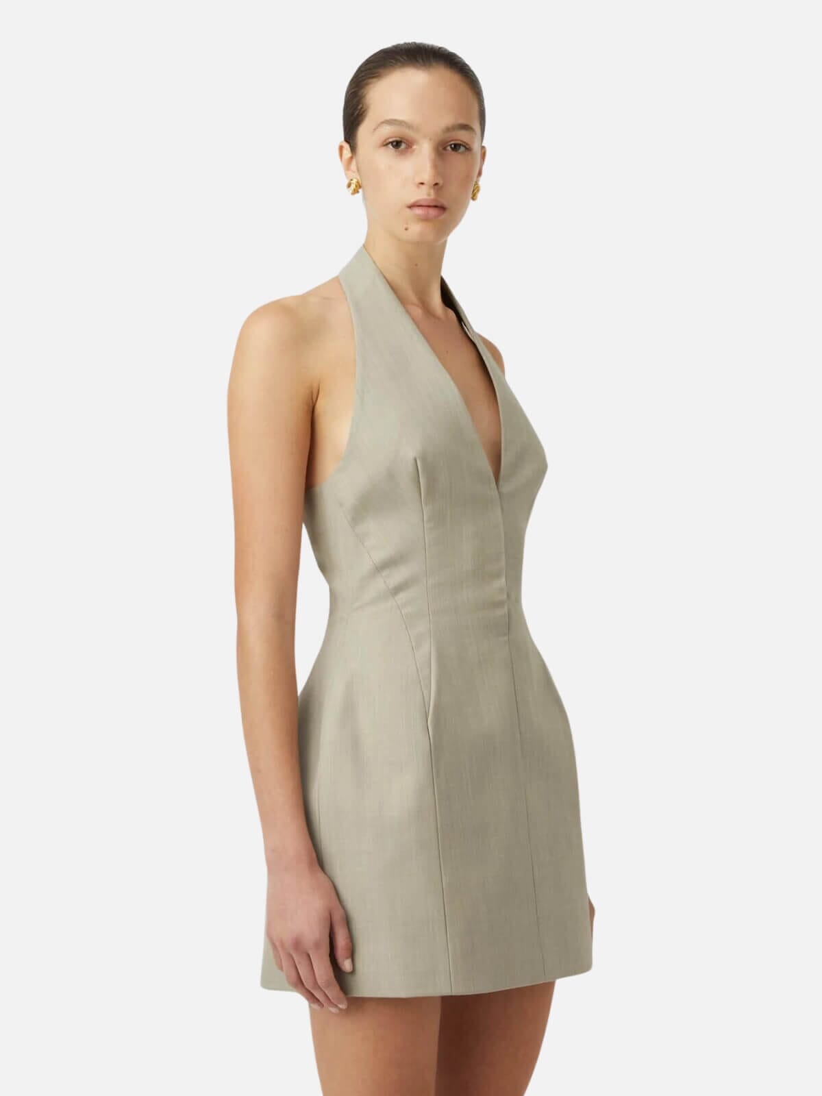 Camilla and Marc | Pompidou Dress - Olive Marle | Perlu