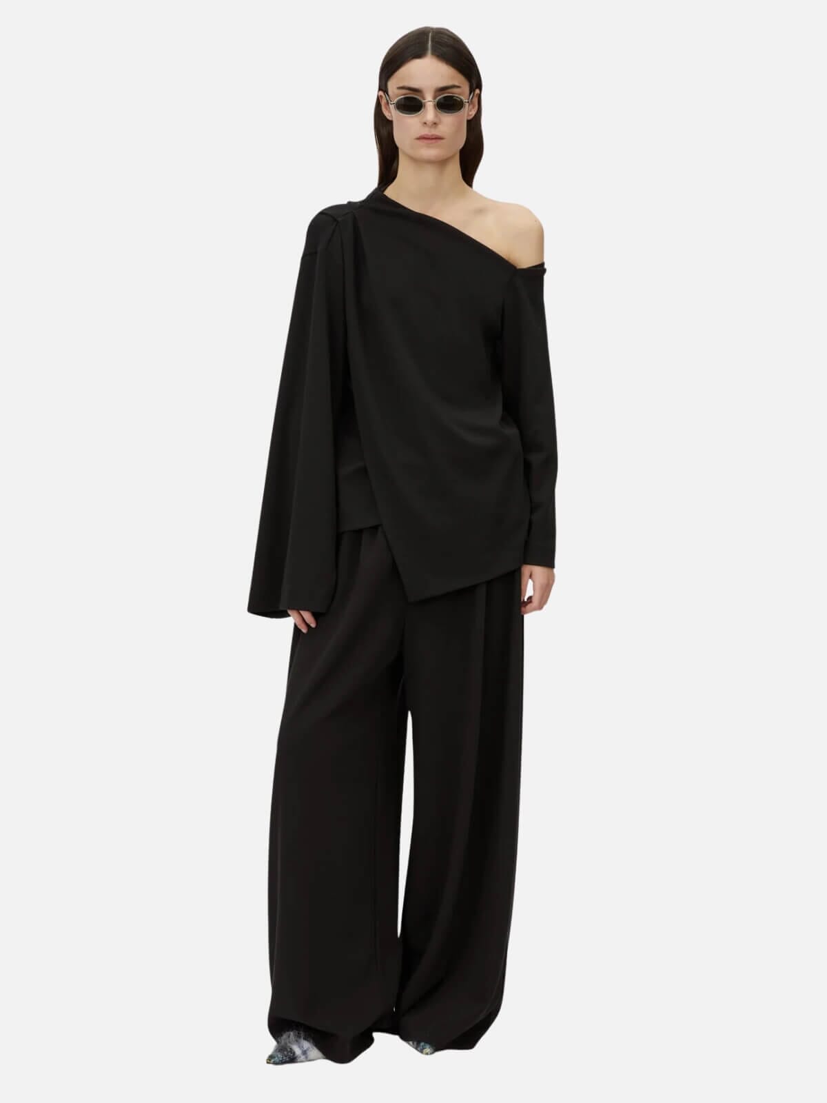Serenitas Lounge Top - Black Tops Camilla and Marc 