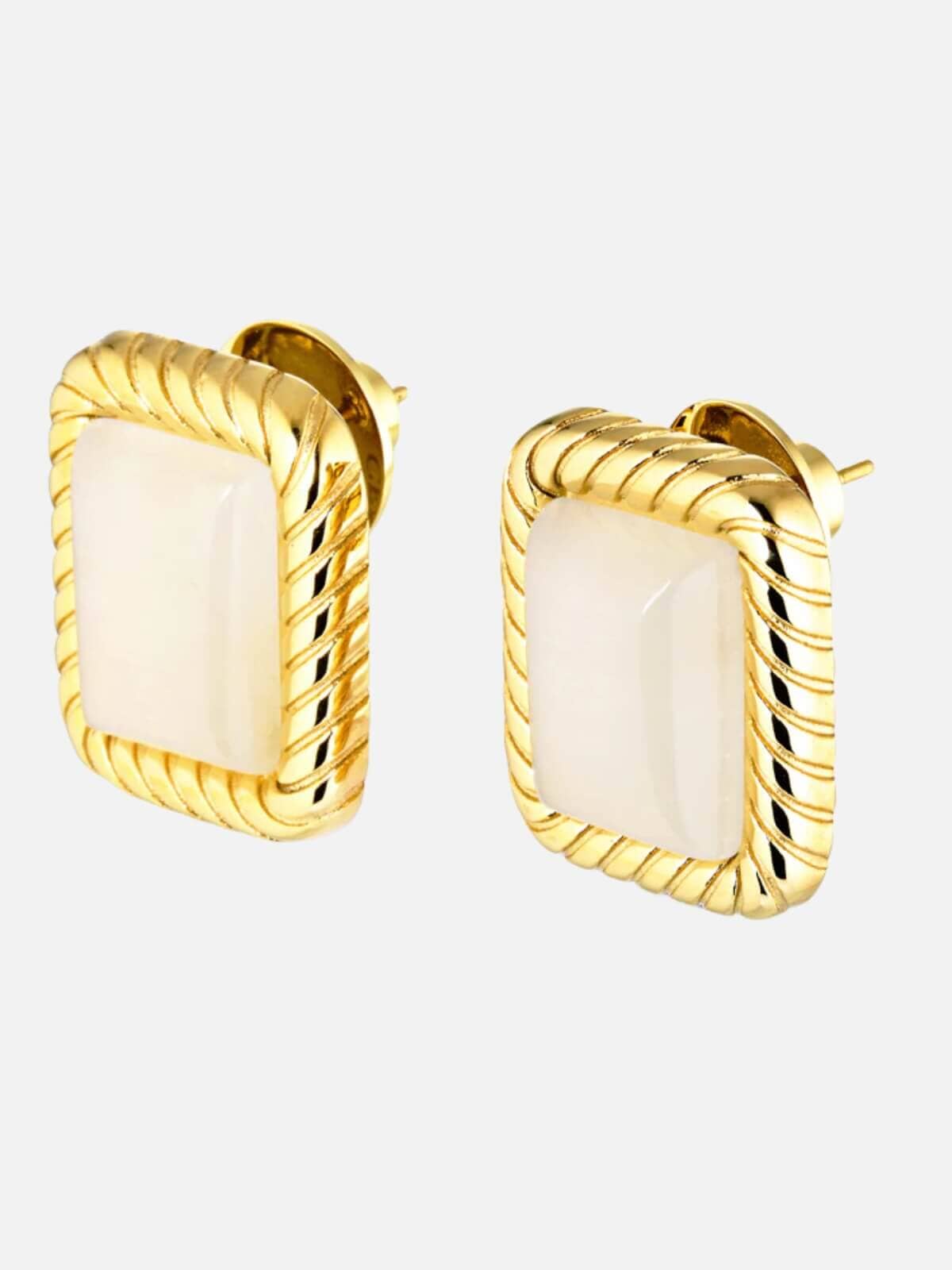 Cendre | Adeline Earrings - Gold | Perlu