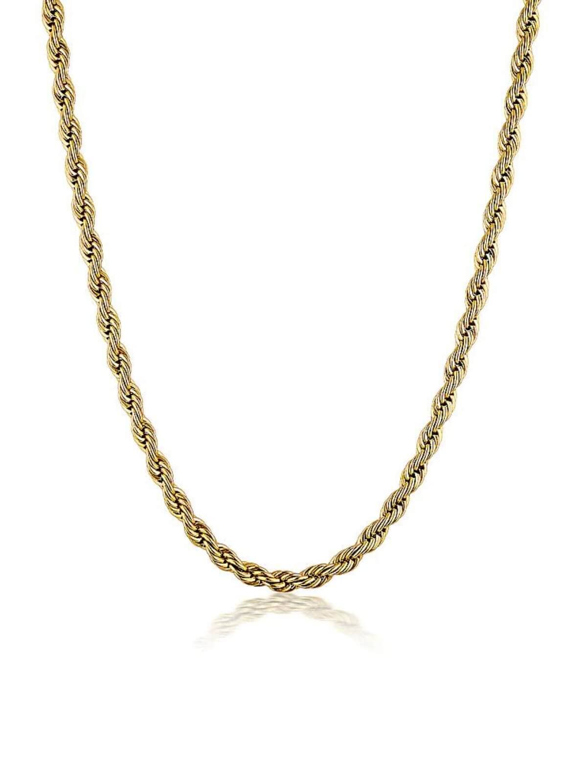 Cendre | Avenue Rope Necklace - Gold | Perlu