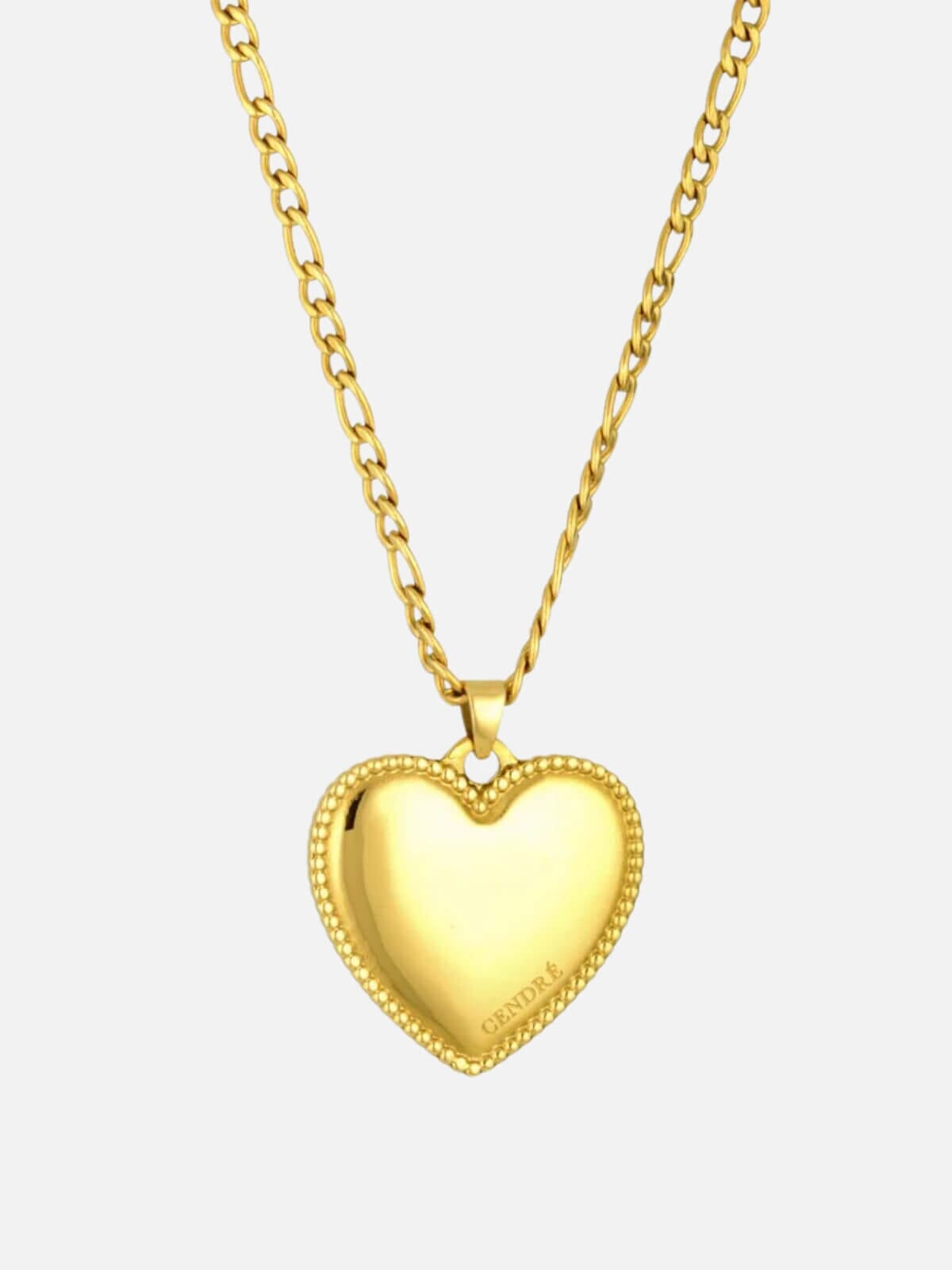 Cendre | Belle Heart Necklace - Gold | Perlu