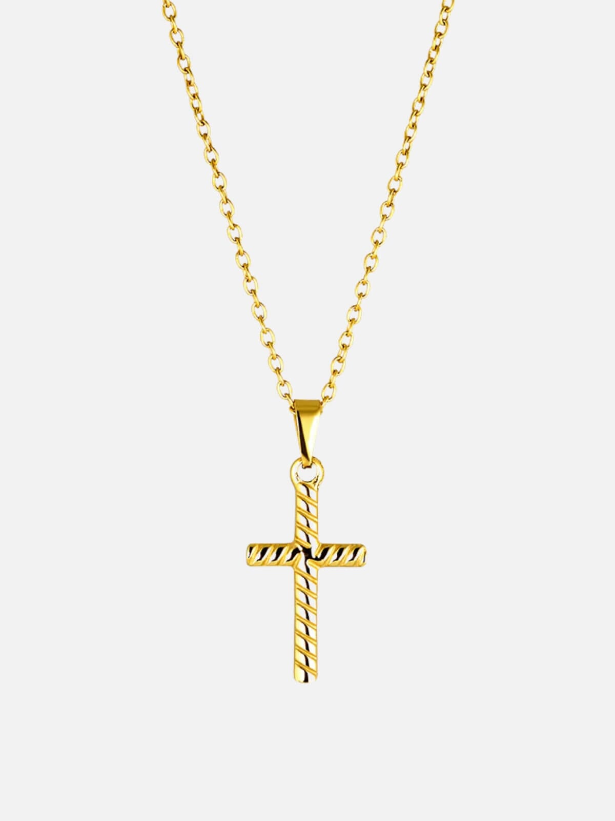 Cendre | Beni Cross Necklace - Gold | Perlu