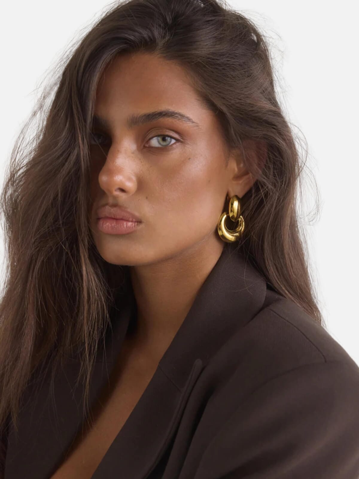 Cendre | Hattie Earrings - Gold | Perlu