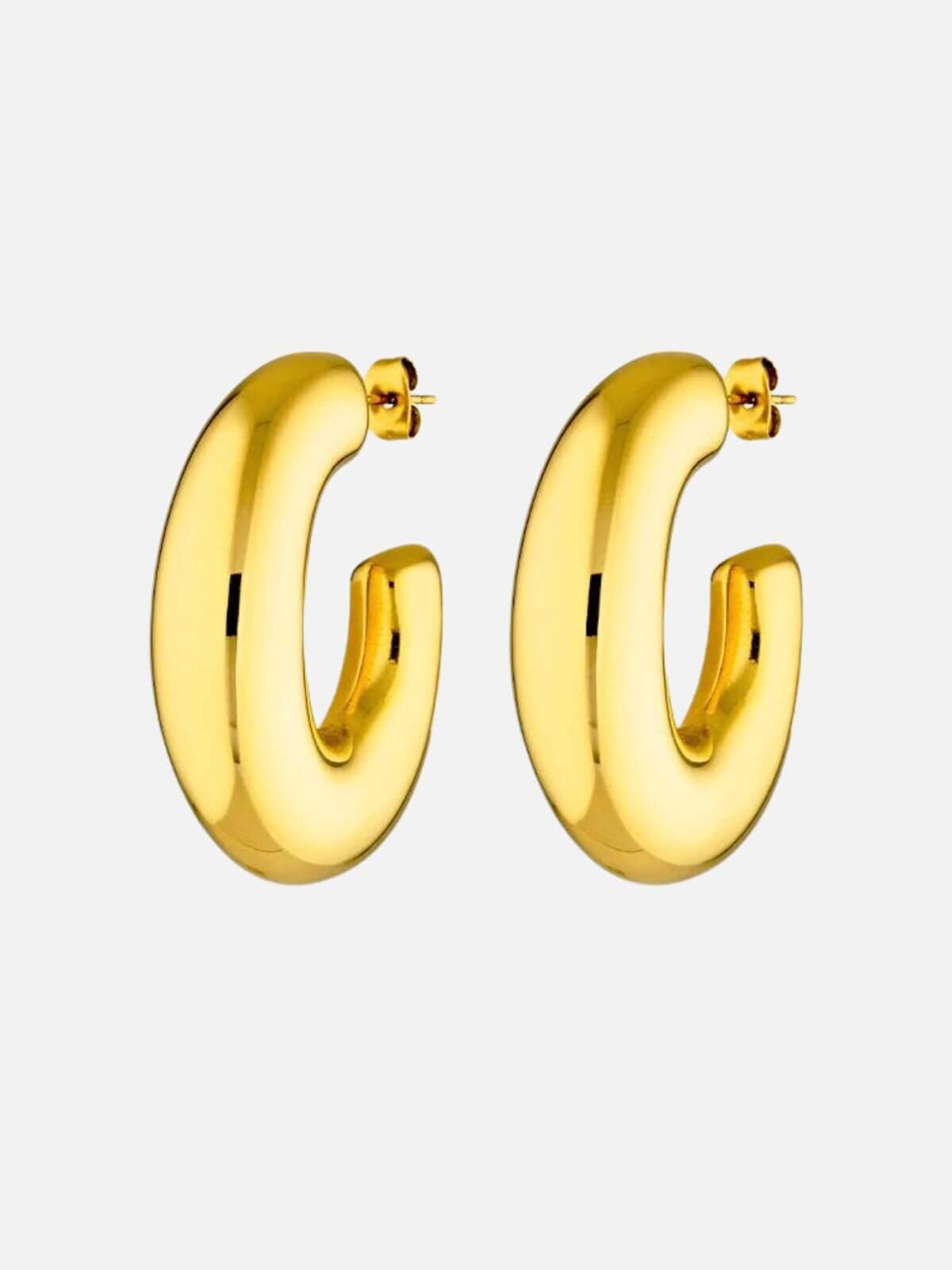 Cendre | Kiki Hoop Earrings - Gold | Perlu