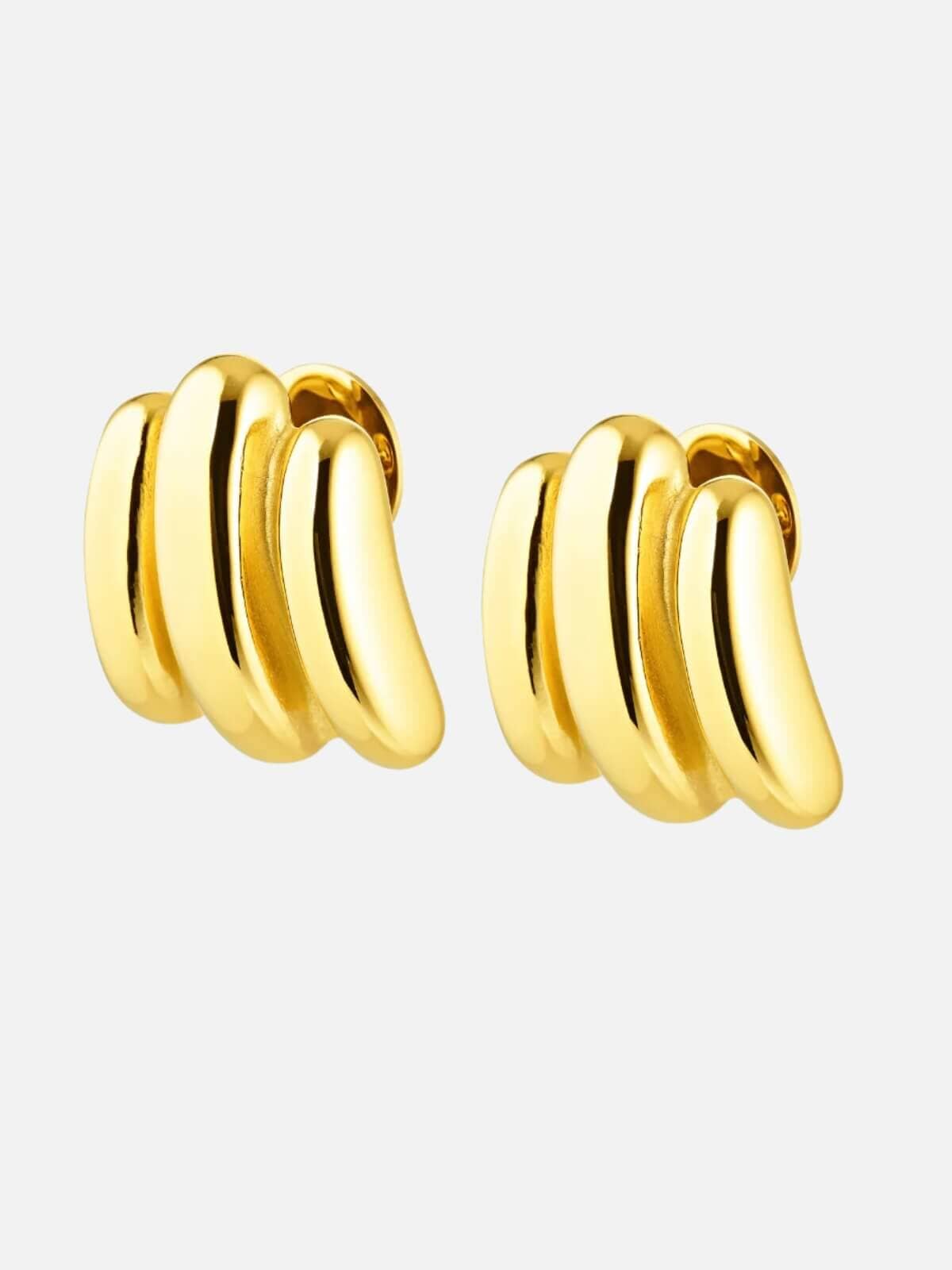 Cendre | Monte Earrings - Gold | Perlu