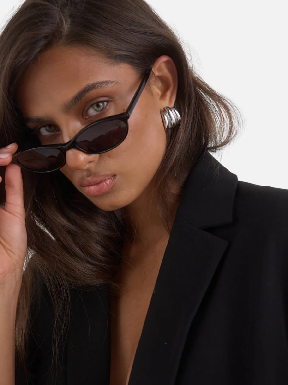 Cendre | Monte Earrings - Silver | Perlu