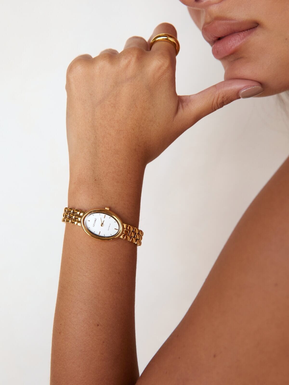 Cendre | Phoebe Watch - Gold | Perlu