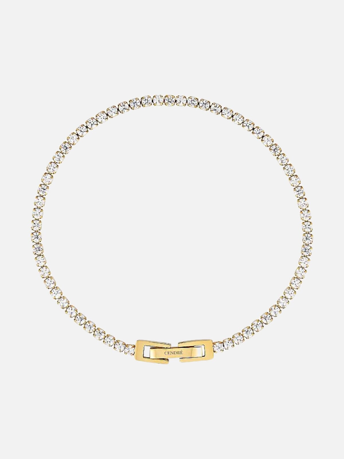 Cendre | Tabitha Baby Tennis Bracelet - Gold | Perlu