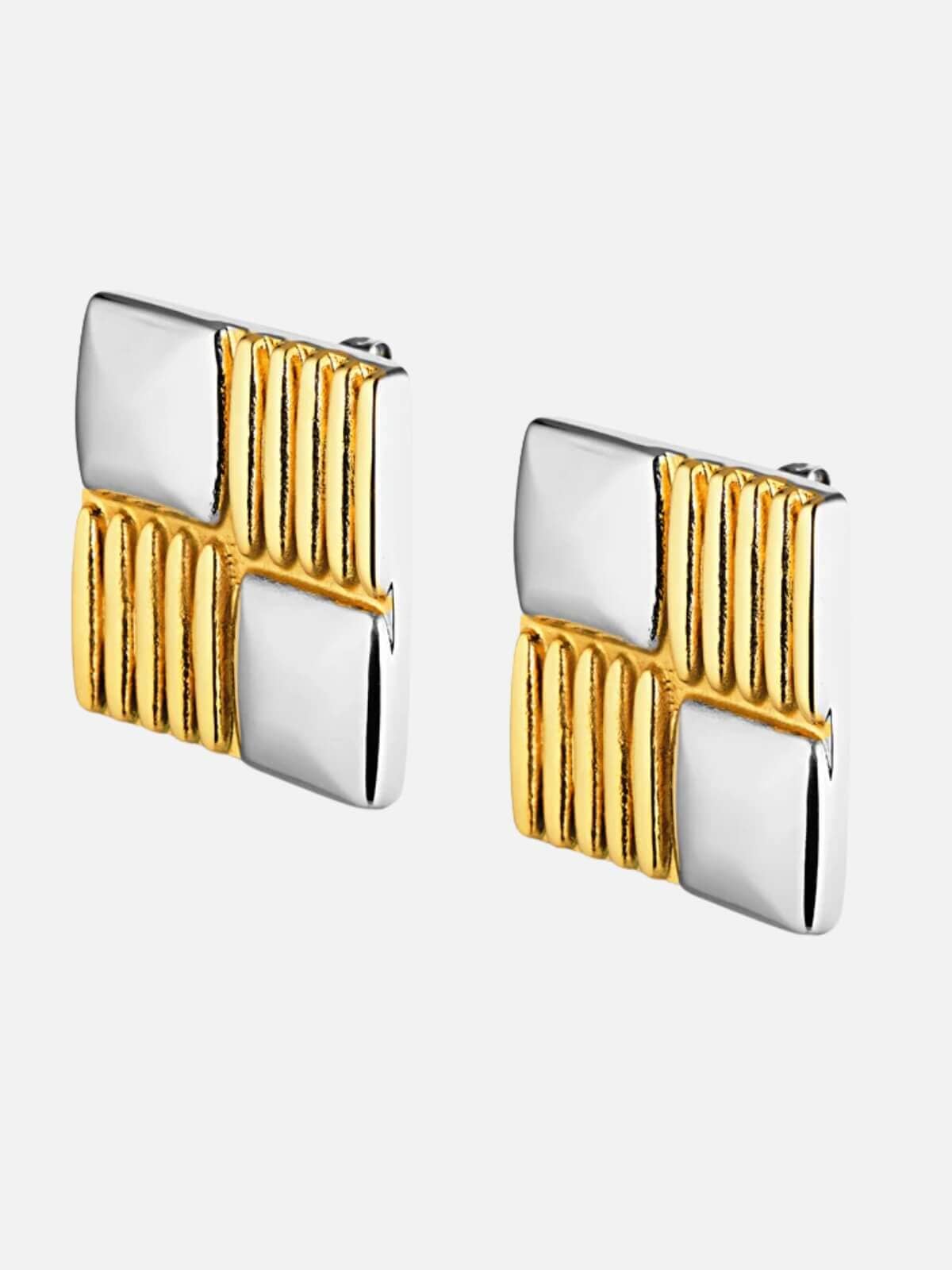 Cendre | Valentina Earrings - Two-Tone | Perlu