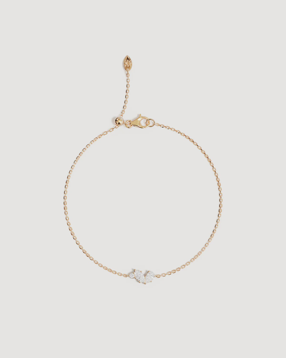 Crystal Wings Bracelet - 18k Gold Vermeil