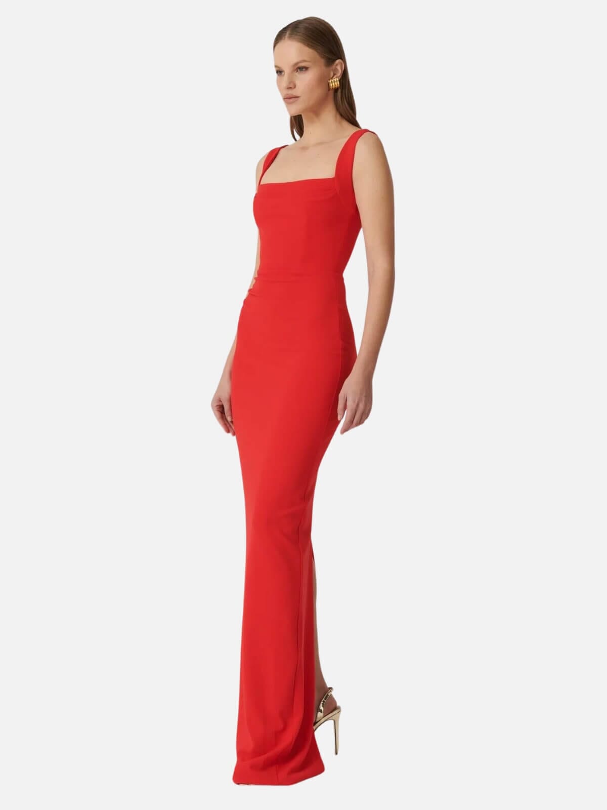 Effie Kats | Marbella Gown - Cherry Red | Perlu