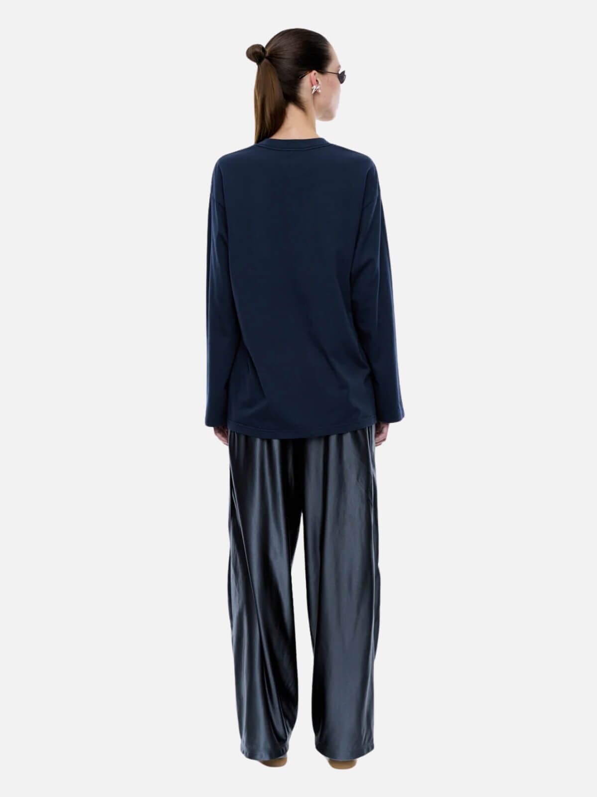 Ena Pelly | Long Sleeve Pelly Tee - Ink | Perlu