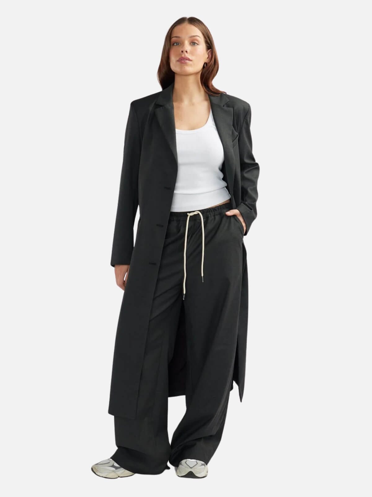 Ena Pelly | Ritchie Blazer Coat - Black | Perlu