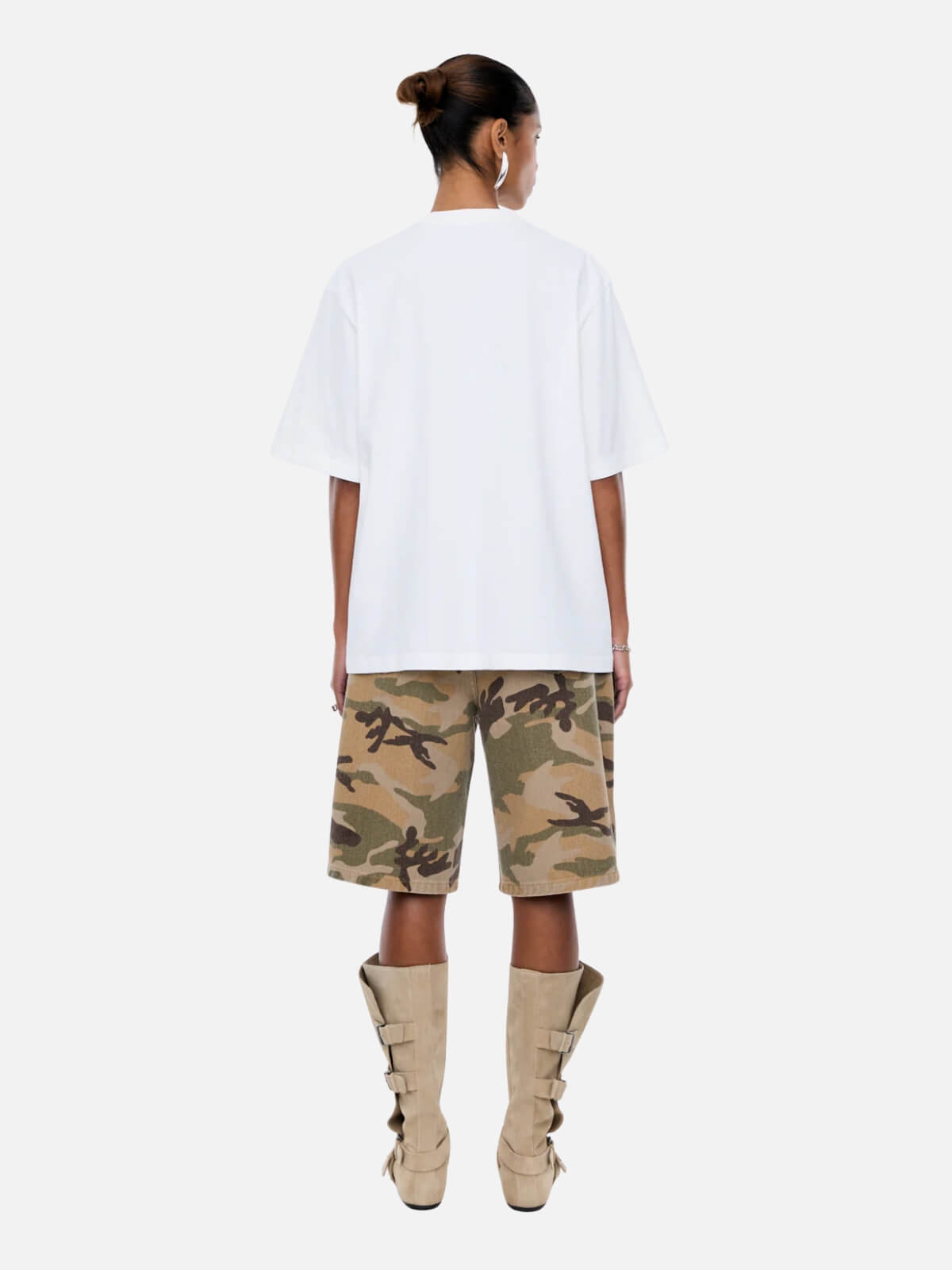 Riviera Watercolour Tee - Vintage White