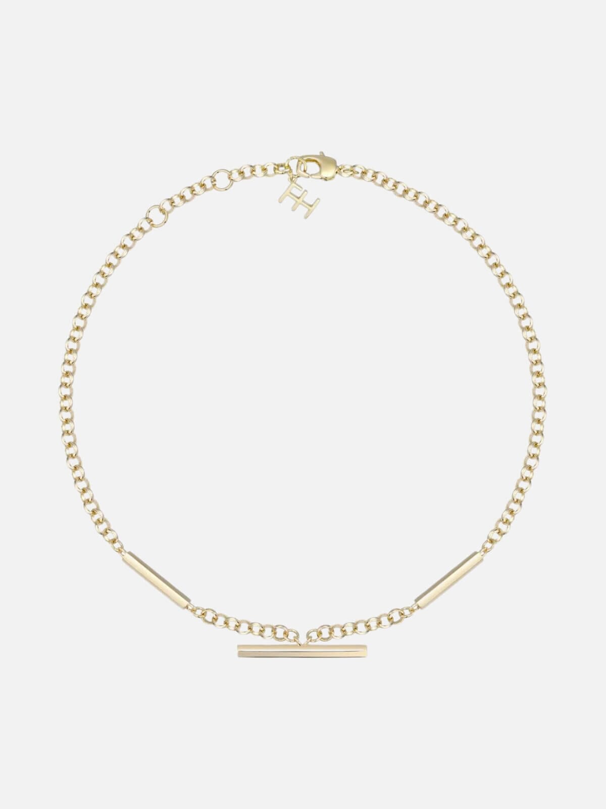 F+H | Classic Rolo Necklace: Brass + 18K Gold | Perlu