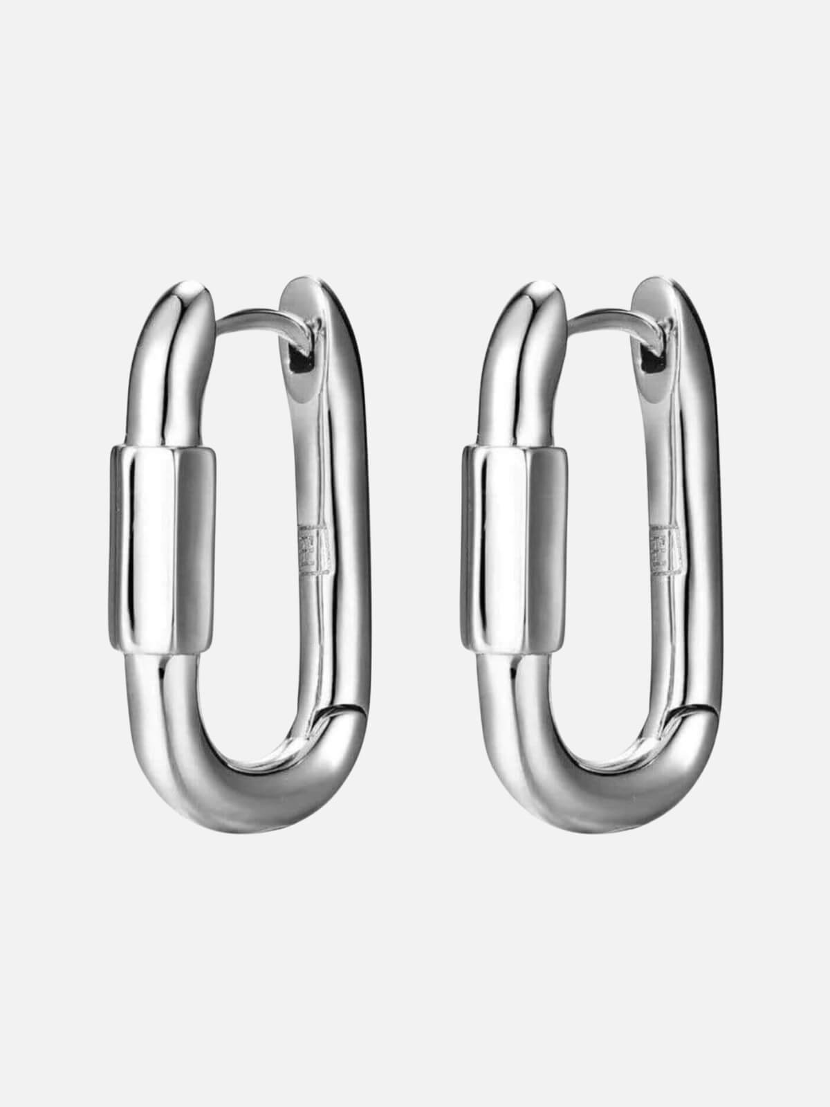 Disengage XL Hoops: Brass + Sterling Silver