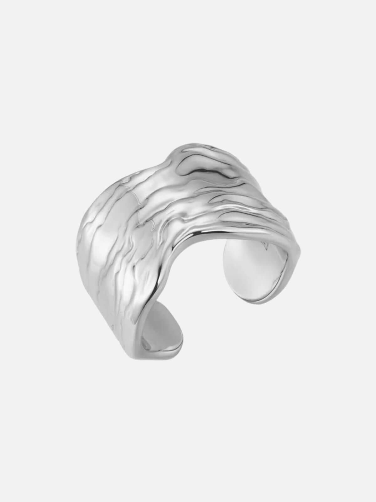 F+H | Oyster Shell Ring:  Sterling Silver | Perlu