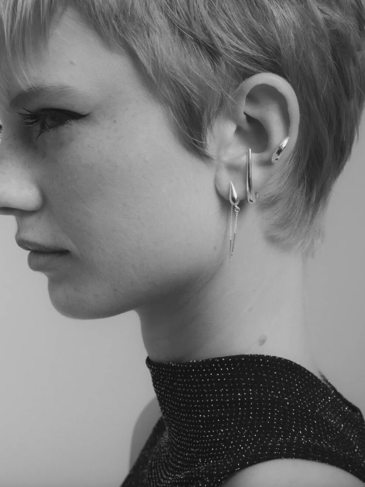 Waterfall Chain Earrings - 18K Gold