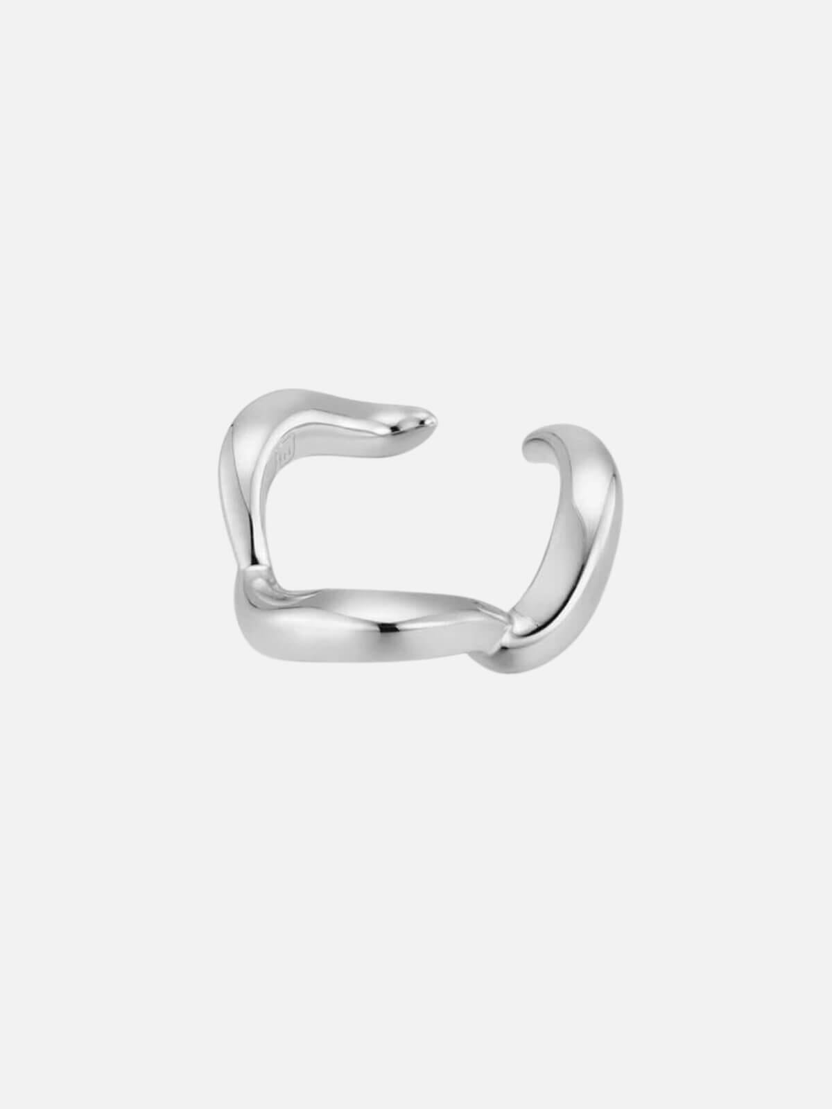 F+H | Wave Ear Cuff: Sterling Silver | Perlu