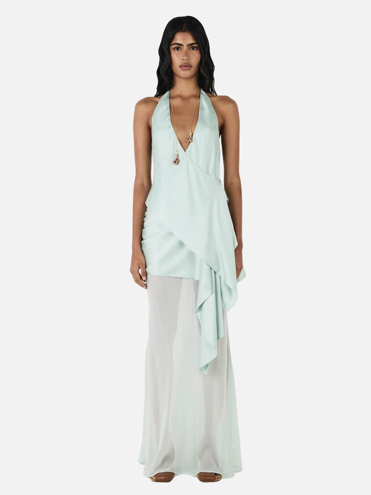 Hansen & Gretel | Aisling Halter Top - Seafoam | Perlu