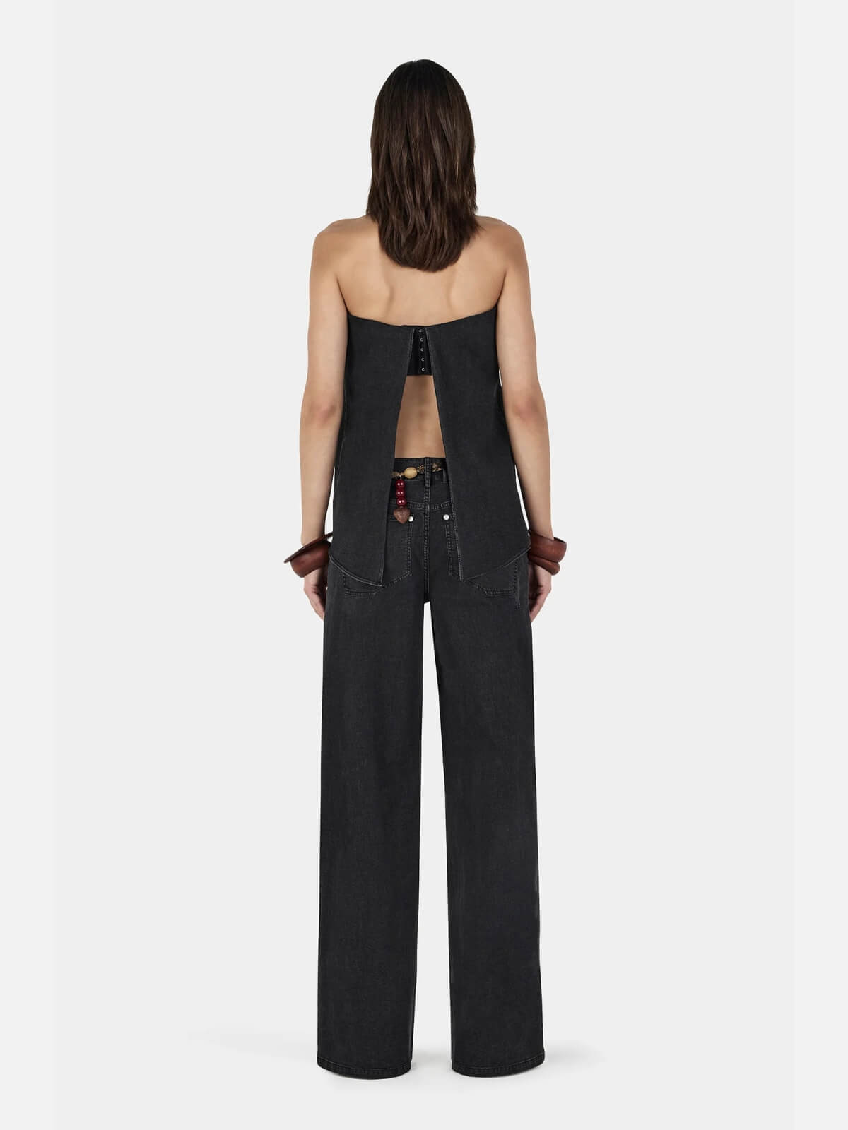 Avery Bodice - Charcoal Chambray