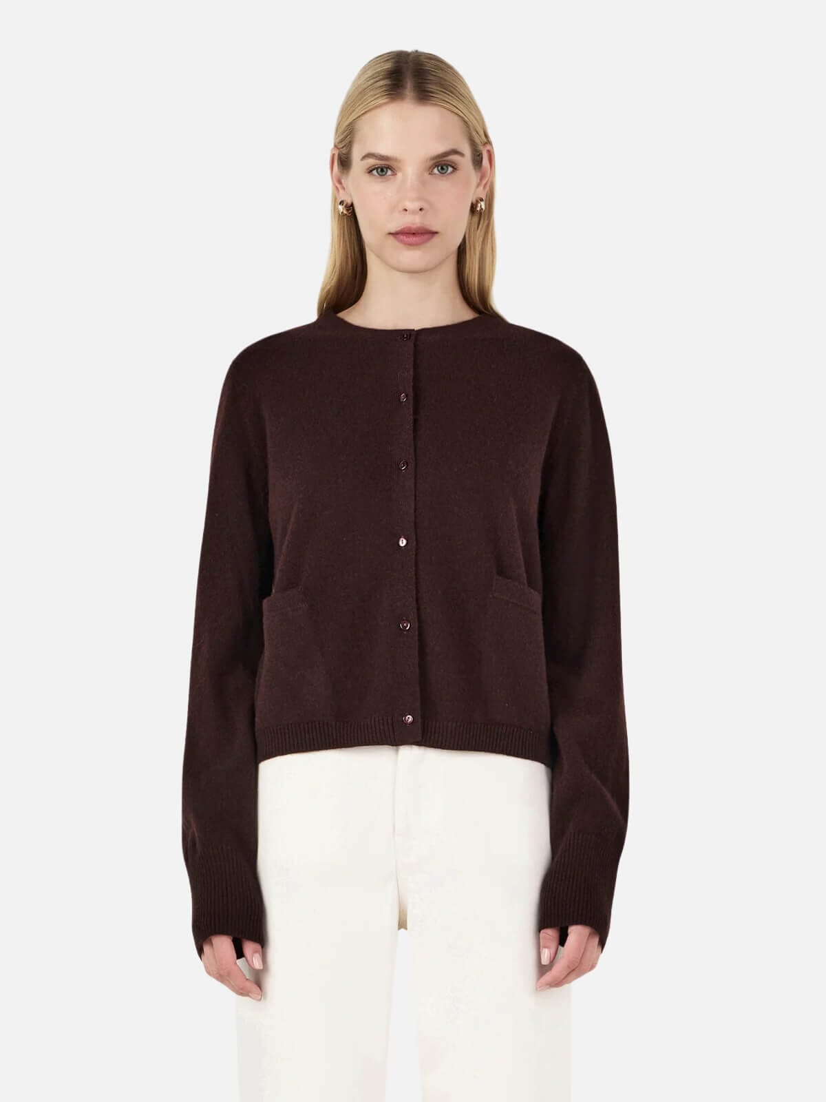 Dolly Cashmere Cardigan - Cognac Jumpers & Knitwear Hansen and Gretel 