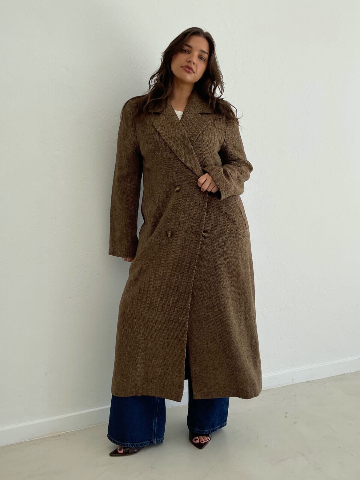 Frederik Tailored Coat - Brown Coats & Jackets Hansen and Gretel 