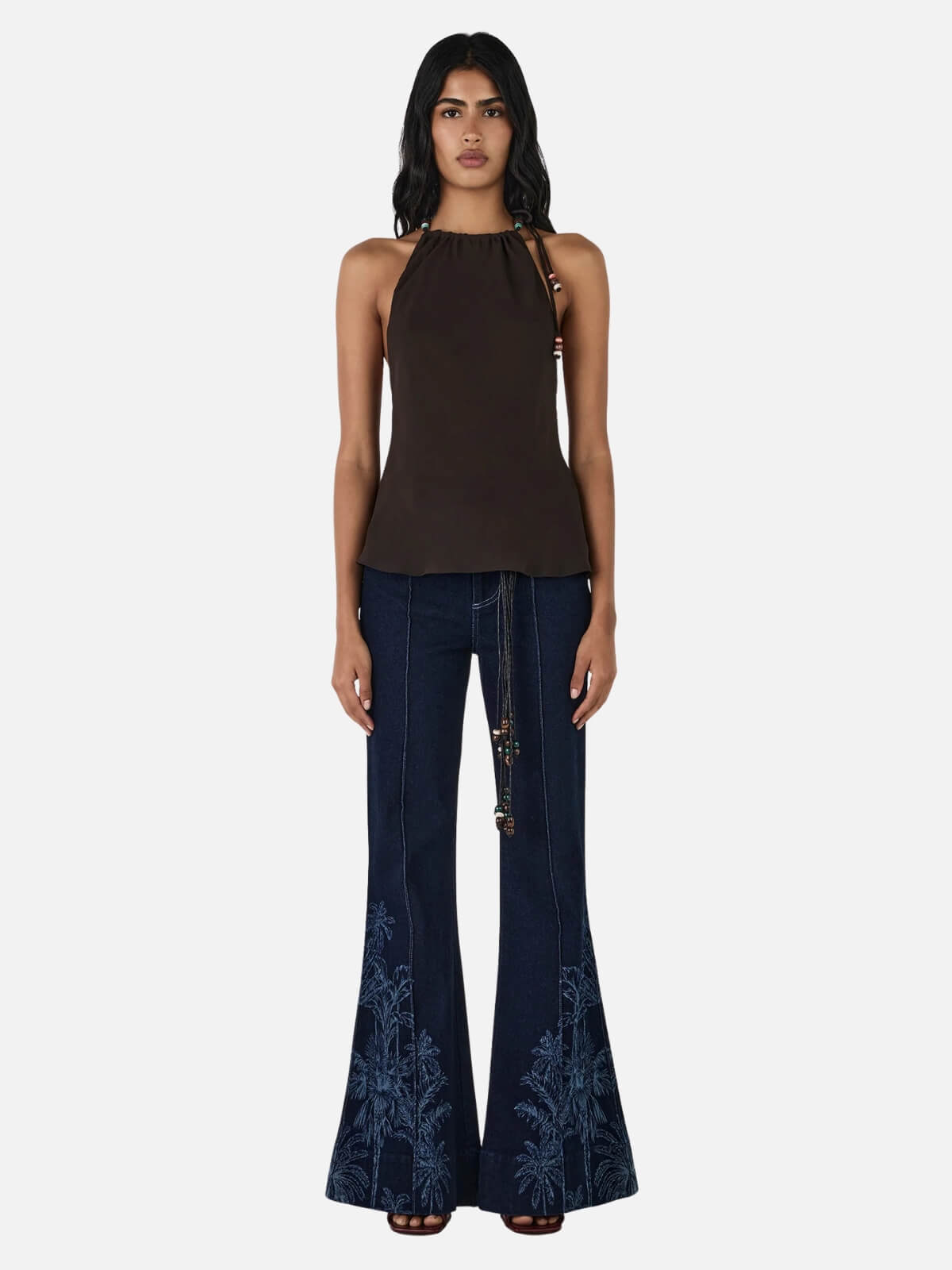 Juniper Silk Top - Chocolate